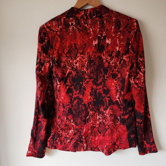 PJK Patterson J. Kincaid Snake Skin Open Blazer - Picture 3 of 7